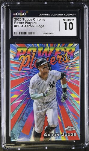 2025 Topps Chrome Powe Players #PP-1 Aaron Judge CGC 10 SC4