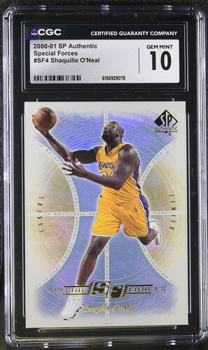 2000-01 SP Authentic Special Forces #SF4 Shaquille O'Neal CGC 10 SC5