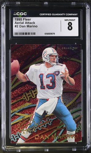 1995 Fleer Aerial Attack #2 Dan Marino CGC 8 SC2