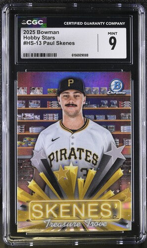 2025 Bowman Hobby Stars #HS-13 Paul Skenes CGC 9 SC4