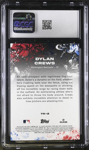 2025 Stadium Club Yours for the Taking #YK-2 Dylan Crews CGC 9 SC4