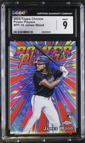 2025 Topps Chrome Power Players #PP-19 James Wood CGC 9 SC4