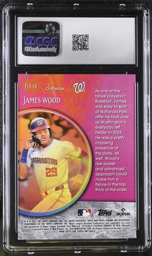 2025 Topps Chrome Fortune 15 #F15-10 James Wood CGC 10 SC4