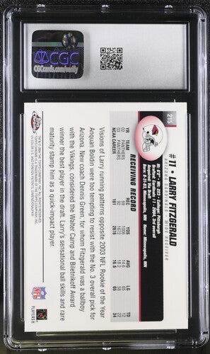 2004 Topps Chrome #215 Larry Fitzgerald CGC 9 SC2