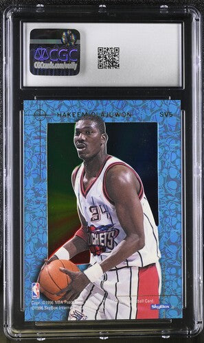 1995-96 Hoops Skyview #SV5 Hakeem Olajuwon CGC 9 SC5