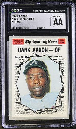 1970 TOPPS #462 HANK AAON ALL-STAR CGC AA SC4