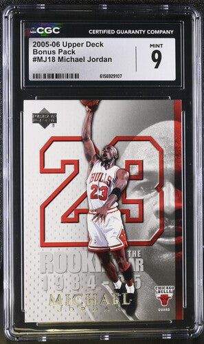 2005-06 UPPER DECK BONUS PACK #MJ18 MICHAEL JORDAN CGC 9 SC5