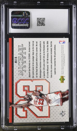 2005-06 UPPER DECK BONUS PACK #MJ18 MICHAEL JORDAN CGC 9 SC5