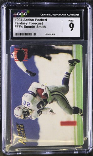 1994 Action Packed Fantasy Forecast #FF4 Emmitt Smith CGC 9 SC2