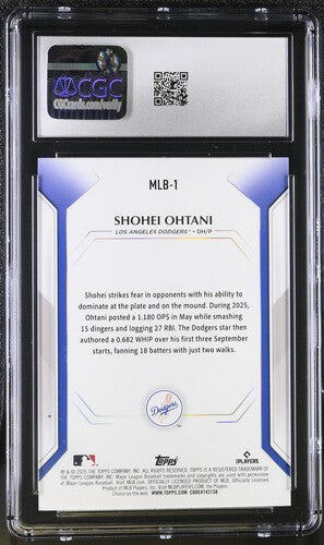 2026 Topps Collector Kit #MLB-1 Shohei Ohtani CGC 10 SC4