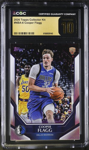 2026 Topps Collector Kit #NBA-6 Cooper Flagg CGC Pristine 10 SC5