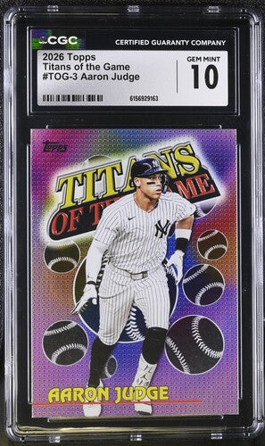 2026 TOPPS TITANS OF THE GAME #TOG-3 CGC 10 SC4