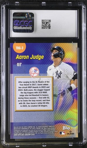 2026 TOPPS TITANS OF THE GAME #TOG-3 CGC 10 SC4