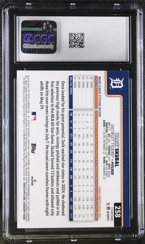 2025 Topps Chrome LogoFractor #258 Tarik Skubal CGC 10 SC4