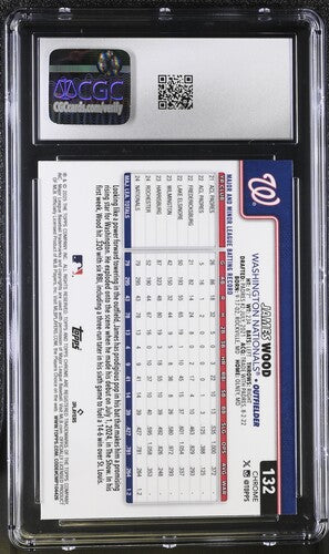 2025 Topps Chrome #132 James Wood X-Fractor CGC 10 SC4