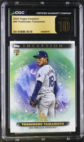 2024 Topps Inception #44 Yoshinobu Yamamoto CGC Pristine 10 SC4