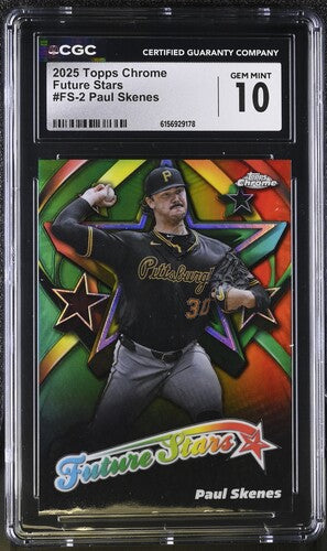 2025 Topps Chrome Future Stars #FS-2 Paul Skenes CGC 10 SC4