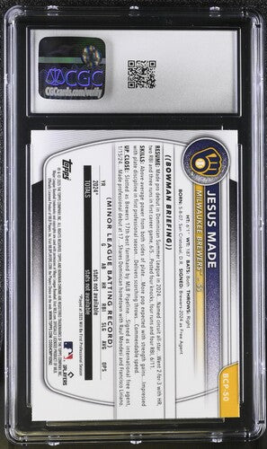 2025 Bowman Mega Box #BCP-50 Jesus Made CGC10 SC5
