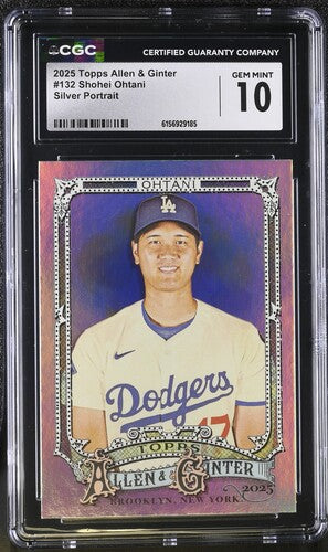 2025 Topps Allen & Ginter Shohei Ohtani Silver Portrait CGC 10 SC4