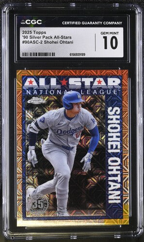 2025 Topps '90 Silver Pack All-Stars #90ASC-2 Shohei Ohtani CGC 10 SC4