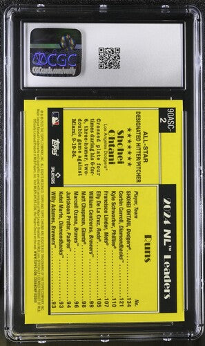 2025 Topps '90 Silver Pack All-Stars #90ASC-2 Shohei Ohtani CGC 10 SC4