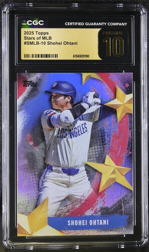 2025 Topps Stars of MLB #SMLB-10 Shohei Ohtani CGC Pristine 10 SC4