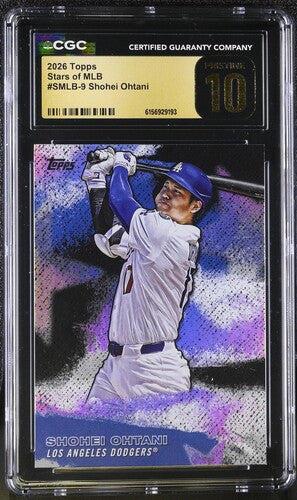 2026 Topps Stars of MLB #SMLB-9 Shohei Ohtani CGC Pristine 10 SC4