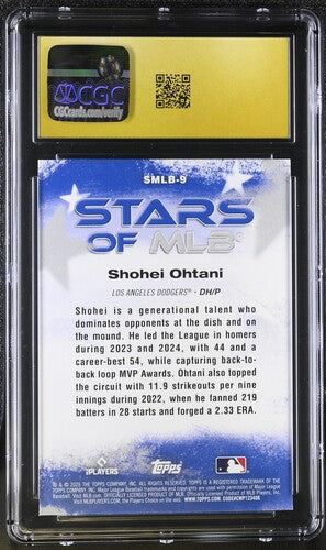 2026 Topps Stars of MLB #SMLB-9 Shohei Ohtani CGC Pristine 10 SC4