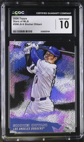2026 Topps Stars of MLB #SMLB-9 Shohei Ohtani CGC 10 SC4