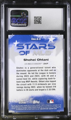 2026 Topps Stars of MLB #SMLB-9 Shohei Ohtani CGC 10 SC4