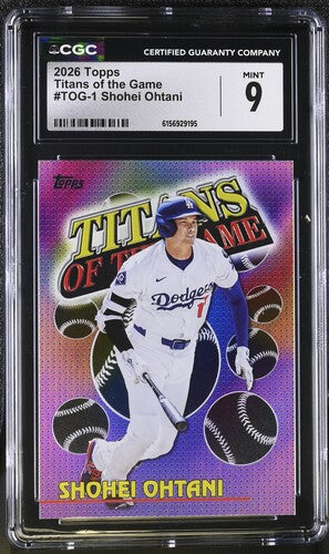 2026 TITANS OF THE GAME #TOG-1 SHOHEI OHTANI CGC 9 SC4