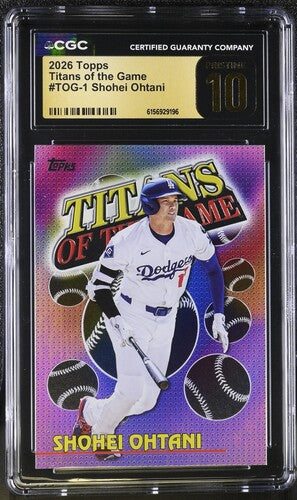 2026 Topps Titans of the Game #TOG-1 Shohei Ohtani CGC Pristine 10