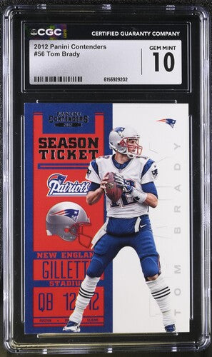 2012 Panini Contenders #56 Tom Brady CGC 10 SC2