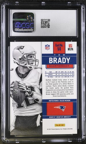 2012 Panini Contenders #56 Tom Brady CGC 10 SC2