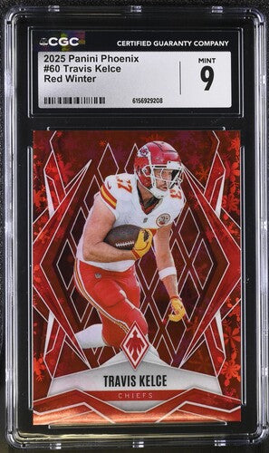 2025 Panini Phoenix #60 Travis Kelce Red Winter CGC 9 SC2