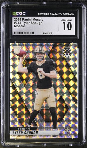 2025 Panini Mosaic #312 Tyler Shough CGC 10 SC2