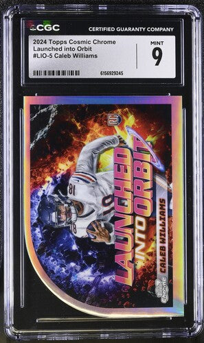2024 Topps Cosmic Chrome Launched Into Orbit #LIO-5 Caleb Williams CGC 9 SC2