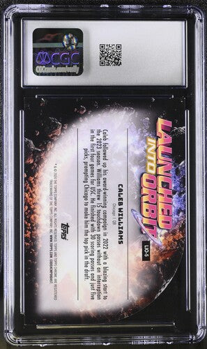 2024 Topps Cosmic Chrome Launched Into Orbit #LIO-5 Caleb Williams CGC 9 SC2