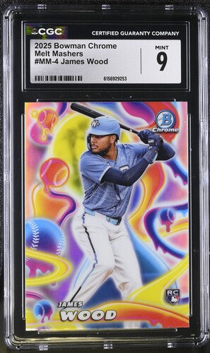 2025 Bowman Chrome Melt Mashers James Wood CGC 9 SC4