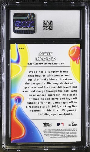 2025 Bowman Chrome Melt Mashers James Wood CGC 9 SC4
