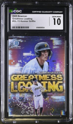 2025 Bowman Greatness Loading #GL-13 Konnor Griffin CGC 10 SC4