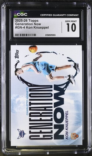 2025-26 TOPPS GENERATION NOW #GN-4 KON KNUEPPEL CGC 10 SC5