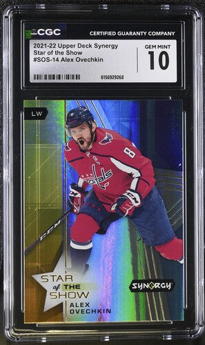 2021-22 Upper Deck Synergy Star of the Show #SOS-14 Alex Ovechkin CGC 10