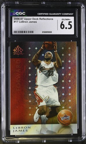 2006-07 UPPER DECK REFLECTIONS #17 LEBRON JAMES CGC 6.5 SC5