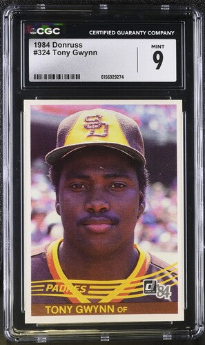 1984 DONRUSS #324 TONY GWYNN CGC 9 SC4