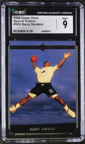 1995 UPPER DECK SPECIAL EDITION #SE8 BARRY SANDERS CGC 9 SC5