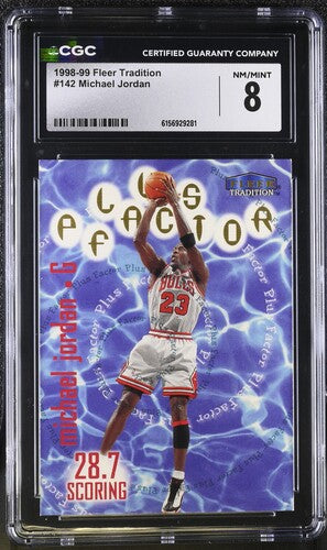 1998-99 Fleer Tradition #142 Michael Jordan CGC 8 SC5