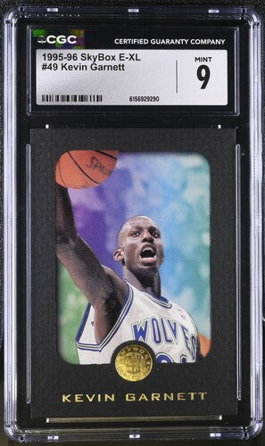 1995-96 SkyBox E-XL $49 Kevin Garnett CGC 9 SC5