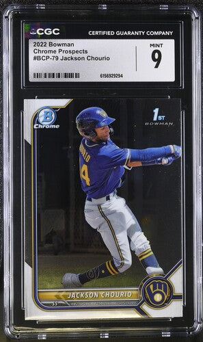 2022 Bowman Chrome Prospects #BCP-79 Jackson Chourio CGC 9 SC3