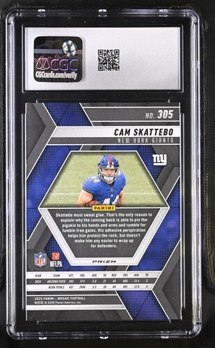 2025 PANINI MOSAIC GREEN CAM SKATTEBO CGC 8 SC2